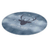 Planche À Découper Chauffeurs de cerfs Silhouette & Snowflakes Blue I (Coin)