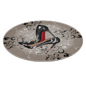 Planche À Découper Chaussures rouges des fonds avec l'arrière - plan (Coin)