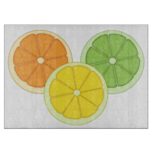 Planche À Découper Chaux, citron et orange (Devant)