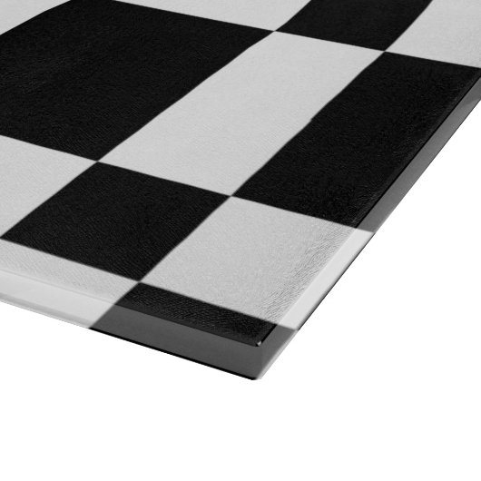 Planche À Découper Checkered blanc et noir (Coin)