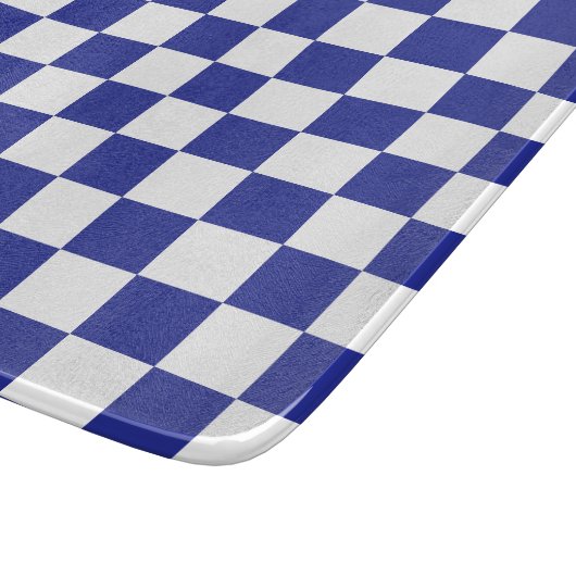Planche À Découper Checkered Blue and White  (Coin)