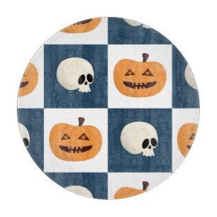 Planche À Découper Checks de Skulls et Pumkins