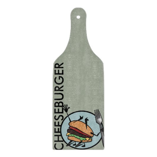 PLANCHE À DÉCOUPER CHEESEBURGER PADDLE CUTBOARD FUNNY (Devant)