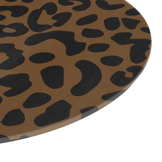 Planche À Découper Cheetah Motif imprimé noir Brown (Coin)