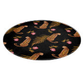 Planche À Découper Cheetahs romantiques : aquarelle motif sans coutur (Coin)