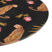 Planche À Découper Cheetahs romantiques : aquarelle motif sans coutur (Coin)