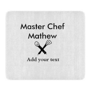 Planche À Découper Chef cuisinier cuisinier cuisinier ajouter nom de