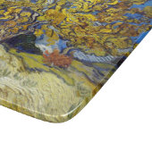 Planche À Découper Chef-d'œuvre d'art du mûrier de Van Gogh (Coin)