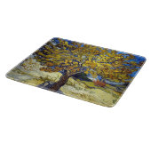 Planche À Découper Chef-d'œuvre d'art du mûrier de Van Gogh (Coin)