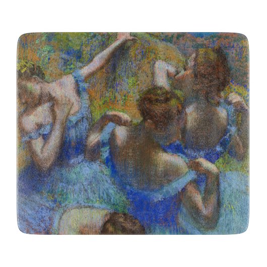 Planche À Découper Chef-d'œuvre d'art fin pastel Danseuses bleues de (Devant)