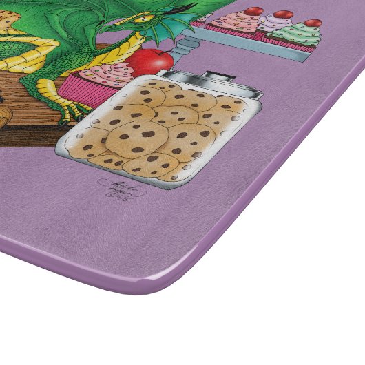 Planche À Découper Chef pâtissier Dragon Vert (Coin)