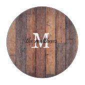 Planche À Découper Chêne de ferme en bois rustique sur mesure Monogra (Devant)