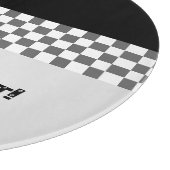 Planche À Découper Chèque Noir Et Blanc (Coin)