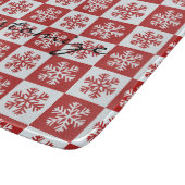 Planche À Découper Chèque rouge/blanc motif flocon de neige Thunder_C (Coin)