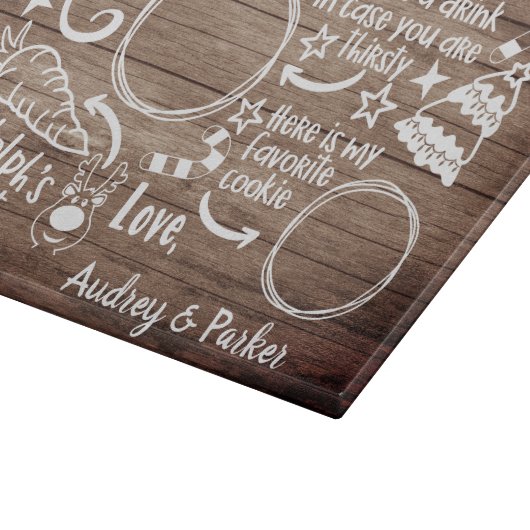 Planche À Découper Cher Cookie Père Noël (Coin)