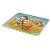 Planche À Découper Cher fermier chien avec Citrouille (Coin)