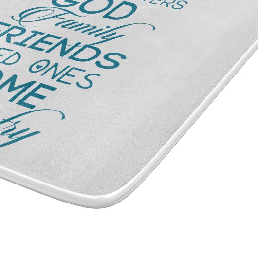 Planche À Découper Chercher ce qui compte Turquoise (Coin)