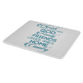 Planche À Découper Chercher ce qui compte Turquoise (Coin)