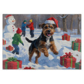 Planche À Découper Chesapeake Bay Retriever Neige avec Casquette de N (Devant)