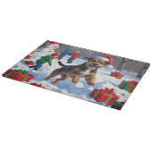 Planche À Découper Chesapeake Bay Retriever Neige avec Casquette de N (Coin)