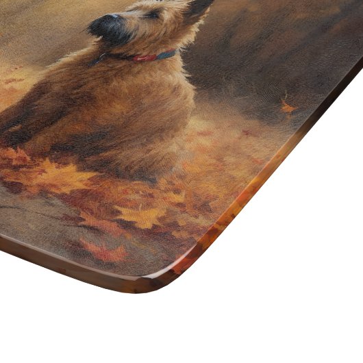 Planche À Découper Chesapeake Bay Terrier en congé d'automne (Coin)