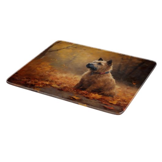 Planche À Découper Chesapeake Bay Terrier en congé d'automne (Coin)