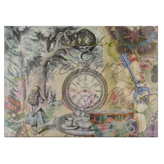 Planche À Découper Cheshire Chat Alice Wonderland Classic (Devant)