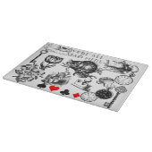 Planche À Découper Cheshire Chat classique alice au merveilleux fou (Coin)