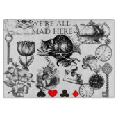 Planche À Découper Cheshire Chat classique alice au merveilleux fou (Devant)