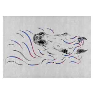 Planche À Découper Cheval arabe élégant