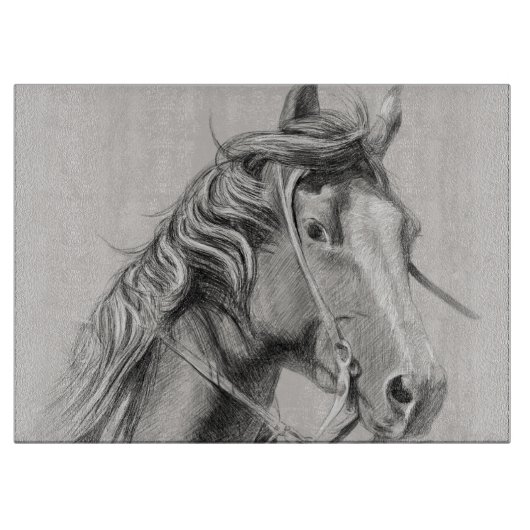 Planche À Découper Cheval blanc (Devant)