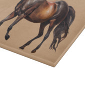Planche À Découper Cheval Brun Crème Sud-Ouest (Coin)