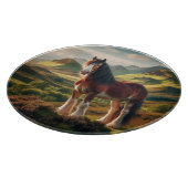 Planche À Découper cheval Clydesdale des Highlands d'Écosse (Coin)