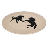 Planche À Découper Cheval Couple Coupe Board Vos Couleurs (Coin)