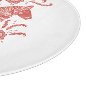 Planche À Découper Cheval de Dala suédois Rouge et blanc (Coin)