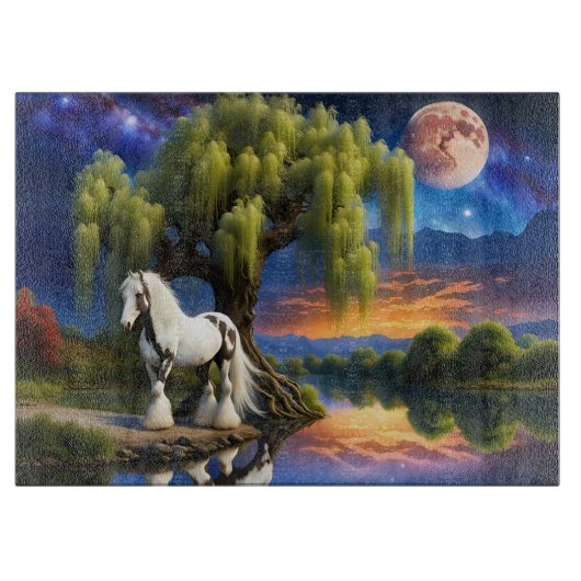 Planche À Découper Cheval de l'étendard tzigane -Willow tree N Pleine (Devant)