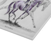 Planche À Découper Cheval Dressage en Trot Piaffe (Coin)