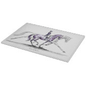 Planche À Découper Cheval Dressage en Trot Piaffe (Coin)