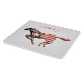 Planche À Découper Cheval du drapeau américain qui court Thunder_Cove (Coin)