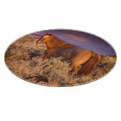 Planche À Découper Cheval sauvage du comté de Harney reste vigilant (Coin)