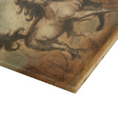 Planche À Découper Cheval sauvage et couleurs chaudes (Coin)