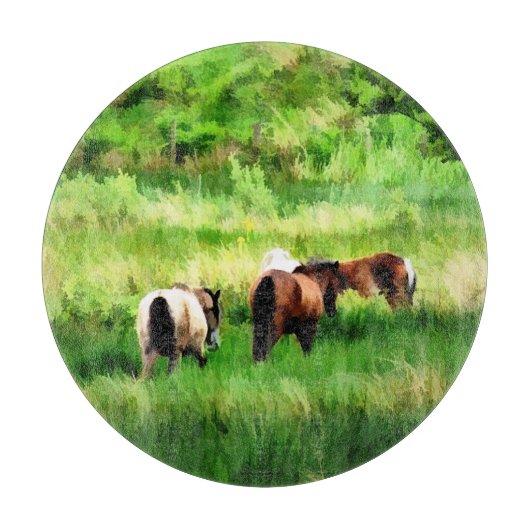 PLANCHE À DÉCOUPER CHEVAUX (Devant)