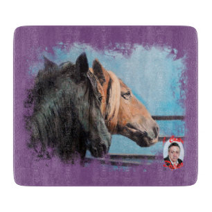 Planche À Découper Chevaux/Cabalos/Horses