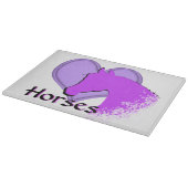 Planche À Découper Chevaux de coeur III (violet) (Coin)