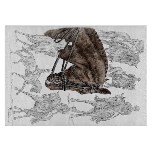 Planche À Découper Chevaux de contrainte collectés FEI (Devant)