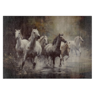 Planche À Découper Chevaux sauvages