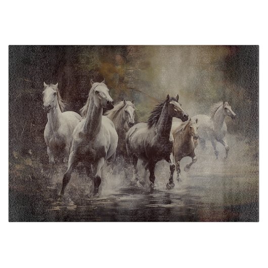 Planche À Découper Chevaux sauvages (Devant)