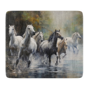 Planche À Découper Chevaux sauvages
