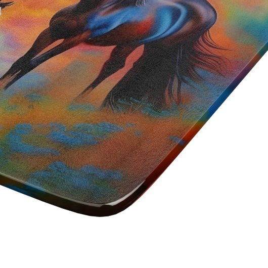 Planche À Découper Chevaux sauvages (Coin)