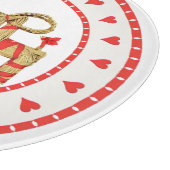 Planche À Découper Chèvre suédoise et coeurs de paille personnalisés (Coin)